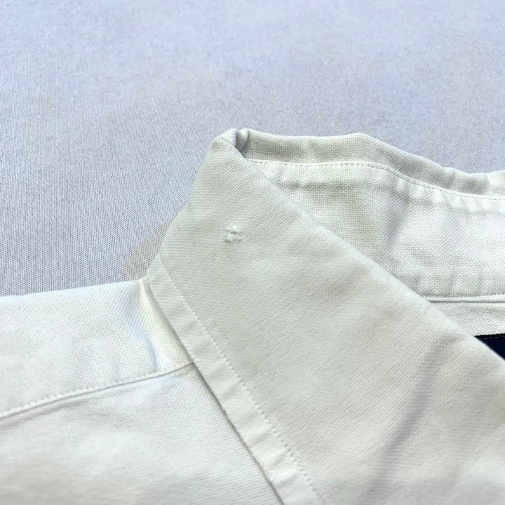 ラルフローレン 古着 BDシャツ 刺繍ロゴ 白シャツ L