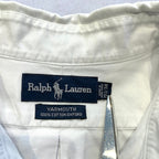 ラルフローレン 古着 BDシャツ 刺繍ロゴ 白シャツ L