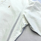 ラルフローレン 古着 BDシャツ 刺繍ロゴ 白シャツ L