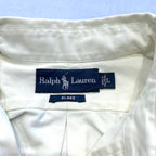 ラルフローレン Ralph Lauren 長袖シャツ BDシャツ ホワイト 刺繍 メンズL