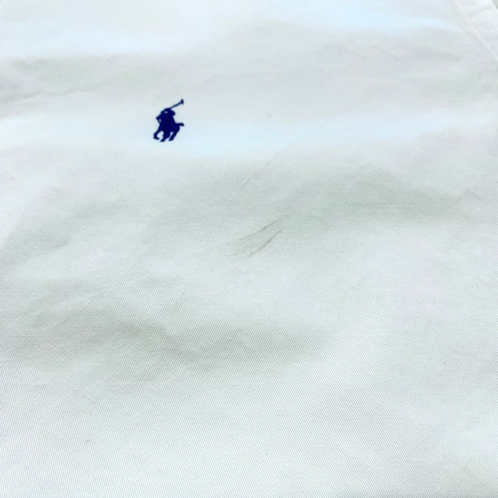 ラルフローレン Ralph Lauren 長袖シャツ BDシャツ ホワイト 刺繍 メンズL