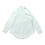 ラルフローレン 古着 BDシャツ 白シャツ 刺繍ロゴ L