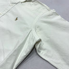 ラルフローレン 古着 BDシャツ 白シャツ 刺繍ロゴ L