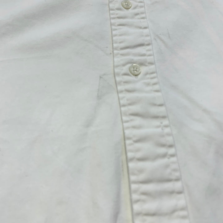 ラルフローレン 古着 BDシャツ 白シャツ 刺繍ロゴ XXL