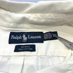 ラルフローレン 古着 BDシャツ 白シャツ 刺繍ロゴ XXL