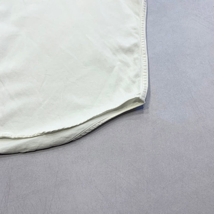 ラルフローレン 古着 BDシャツ 白シャツ 刺繍ロゴ XXL