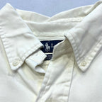 ラルフローレン 古着 BDシャツ 白シャツ 刺繍ロゴ XXL