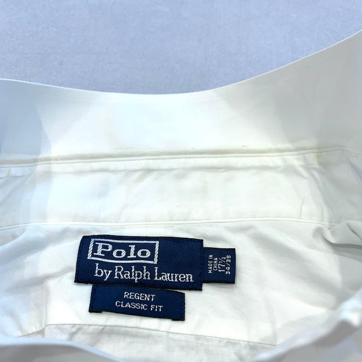 ポロラルフローレン Polo Ralph Lauren 長袖シャツ ホワイト メンズL