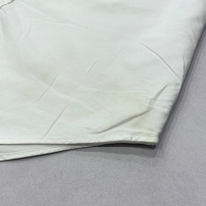 ラルフローレン 古着 BDシャツ 白シャツ 刺繍ロゴ L