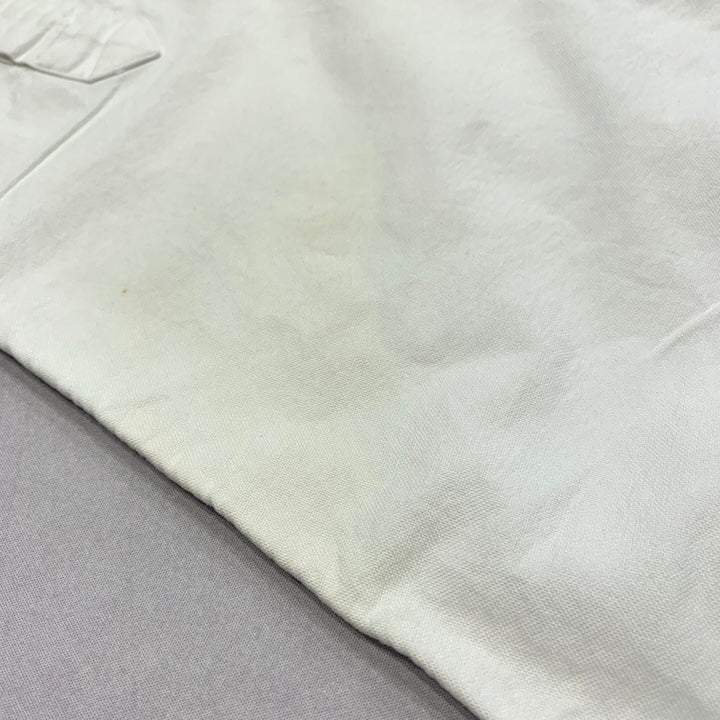 ラルフローレン 古着 BDシャツ 白シャツ 刺繍ロゴ L
