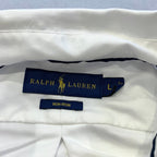 ラルフローレン Ralph Lauren 長袖シャツ BDシャツ ホワイト 刺繍 メンズL