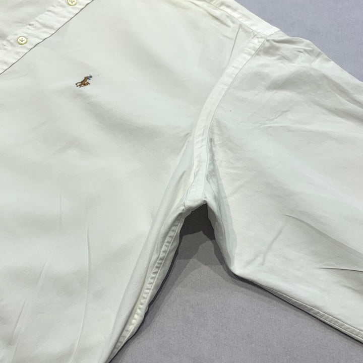 ラルフローレン Ralph Lauren 長袖シャツ BDシャツ ホワイト 刺繍 メンズXL