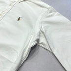ラルフローレン Ralph Lauren 長袖シャツ BDシャツ 刺繍ロゴ ホワイト メンズS