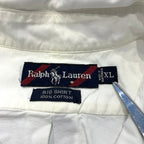 ラルフローレン 古着 BDシャツ 白シャツ オーバーサイズ XL