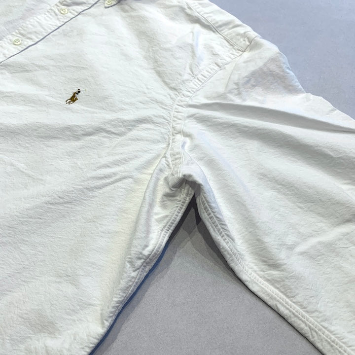 ラルフローレン 古着 BDシャツ オーバーサイズ 刺繍ロゴ 2XL