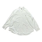 ラルフローレン 古着 BDシャツ 刺繍ロゴ 白シャツ XL