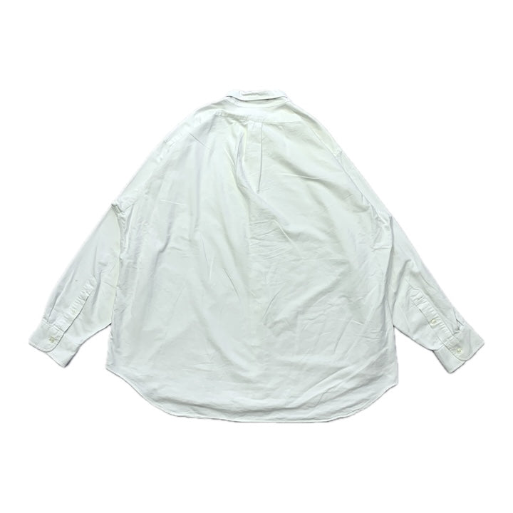 ラルフローレン 古着 BDシャツ 刺繍ロゴ 白シャツ XL