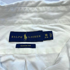 ラルフローレン Ralph Lauren 長袖シャツ BDシャツ ホワイト 刺繍 メンズXL