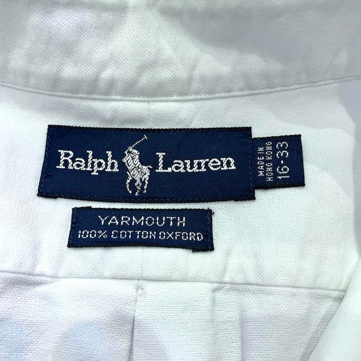 ラルフローレン Ralph Lauren 長袖シャツ BDシャツ ホワイト 刺繍 メンズL