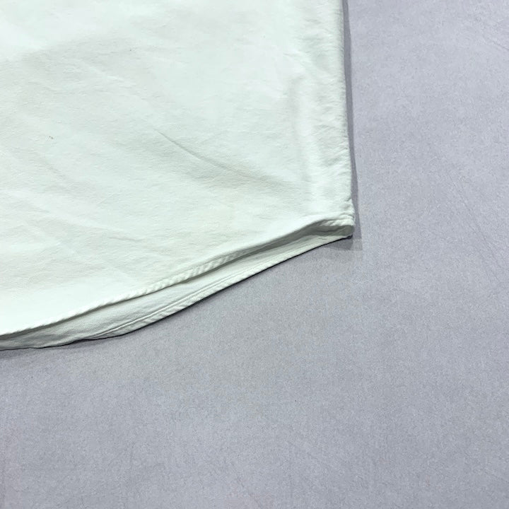 ラルフローレン Ralph Lauren 長袖シャツ BDシャツ 刺繍ロゴ ホワイト メンズL