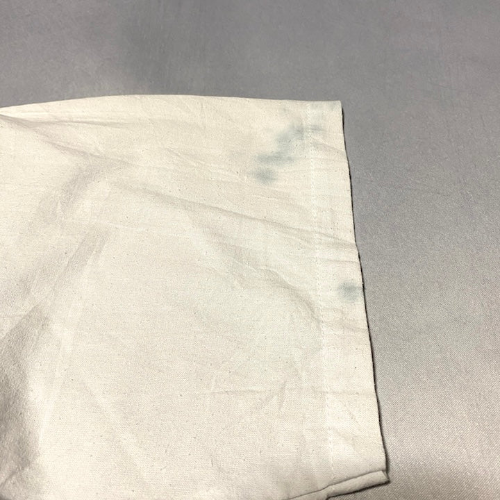 ヴィンテージスタイル 半袖シャツ 刺繍入り オーバーサイズ メンズXL相当
