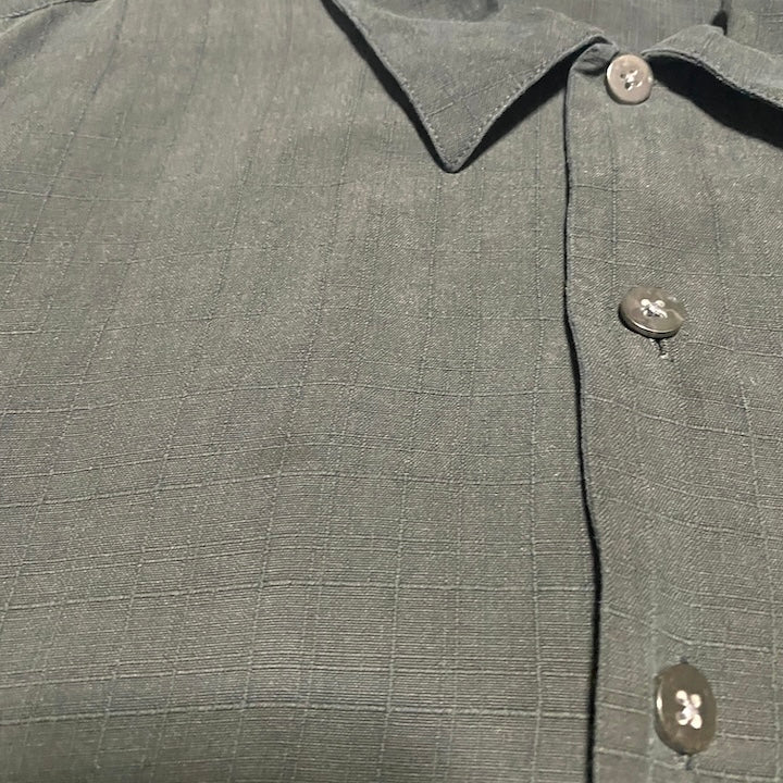 クラフトアンドバロー Croft & Barrow 半袖シャツ ブルー メンズXL