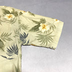 SUMMA 半袖シャツ アロハシャツ 総柄 ベージュ メンズL相当