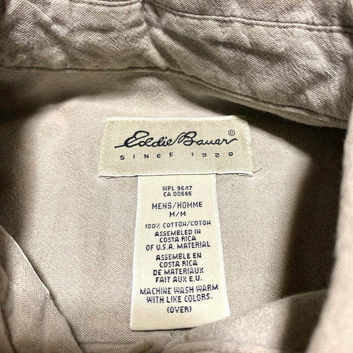 エディーバウアー Eddie Bauer 半袖シャツ モスグリーン メンズM
