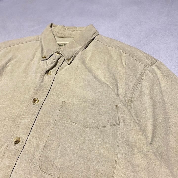 エディーバウアー Eddie Bauer 半袖シャツ モスグリーン メンズM