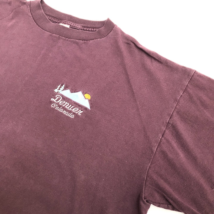 ノーブランド 古着 Tシャツ コロラド USA製 パープル XL