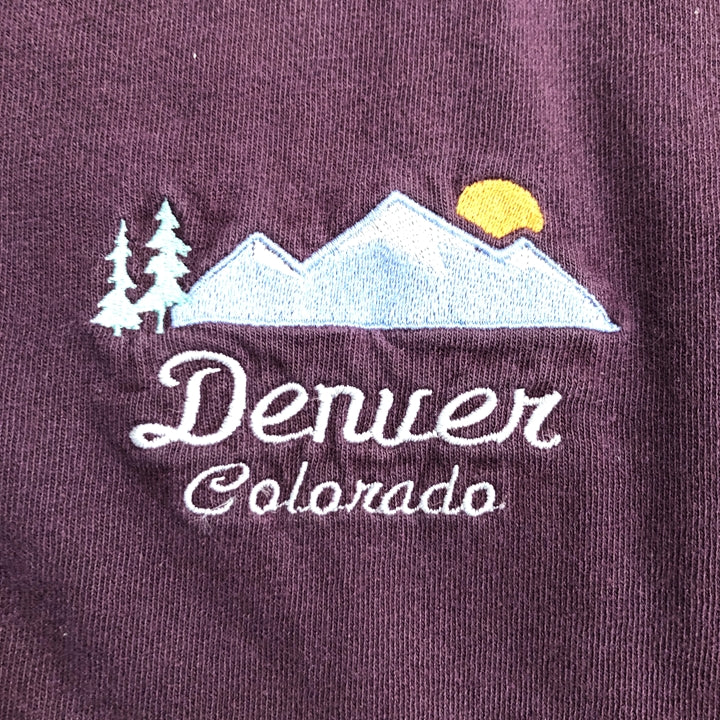 ノーブランド 古着 Tシャツ コロラド USA製 パープル XL