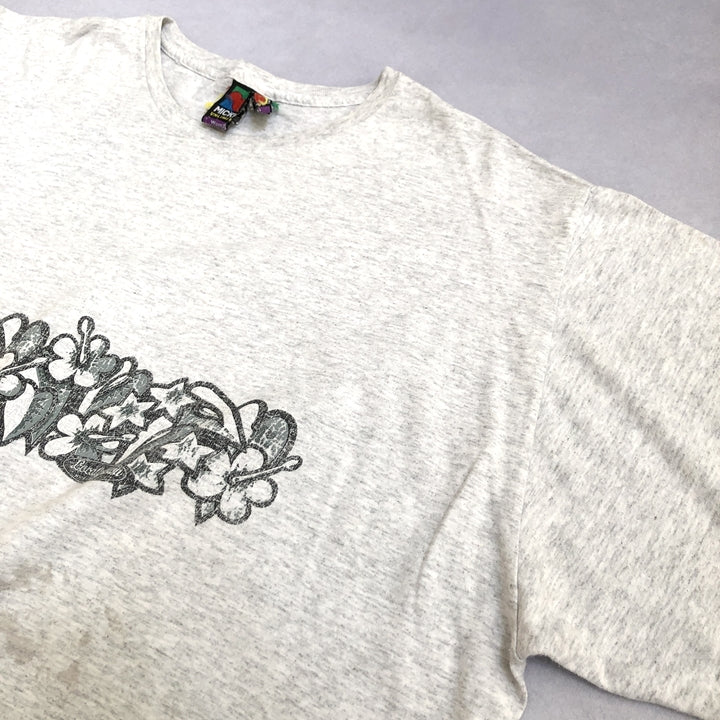 ディズニー Disney Tシャツ オーバーサイズ ライトグレー メンズ3XL