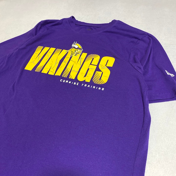 エヌエフエル NFL Tシャツ ニューエラ バイキングス 紫 メンズXL