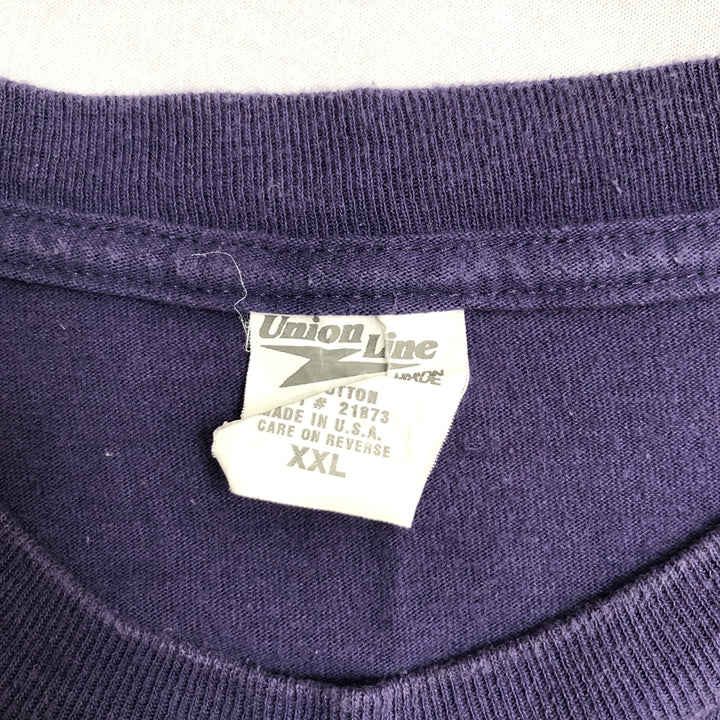 ノーブランド 古着 Tシャツ IBEW パープル 2XL