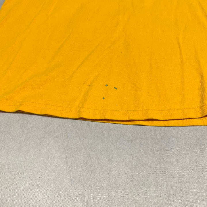 ノーブランド 古着 Tシャツ NAVY 軍物 ビッグロゴ M