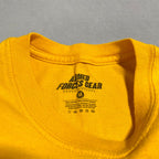 ノーブランド 古着 Tシャツ NAVY 軍物 ビッグロゴ M