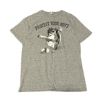 デルタプロウェイト 古着 Tシャツ アニマル グレー M