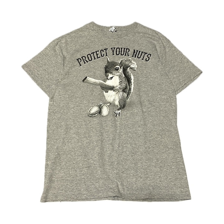 デルタプロウェイト 古着 Tシャツ アニマル グレー M