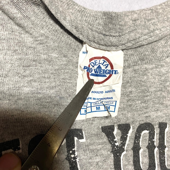 デルタプロウェイト 古着 Tシャツ アニマル グレー M