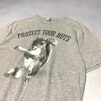 デルタプロウェイト 古着 Tシャツ アニマル グレー M