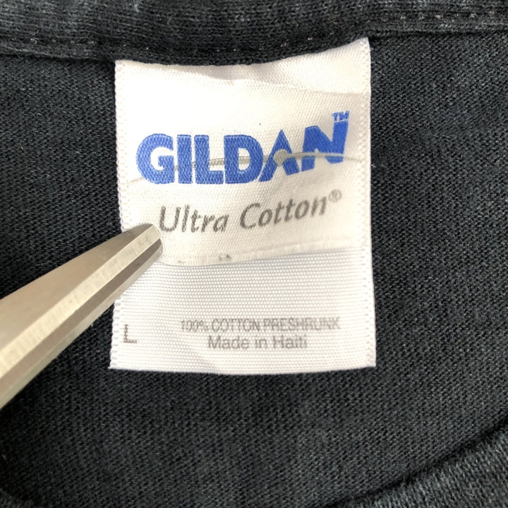 ギルダン 古着 Tシャツ フットボール ブラック L