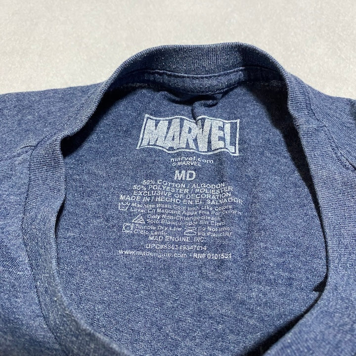 マーベル 古着 Tシャツ スパイダーマン ビッグロゴ M