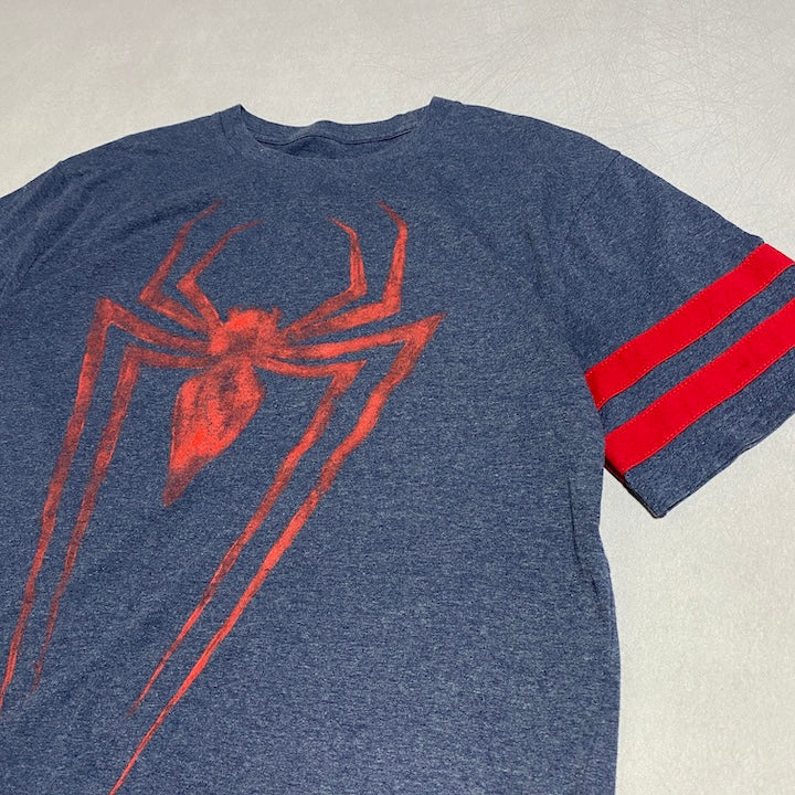マーベル 古着 Tシャツ スパイダーマン ビッグロゴ M