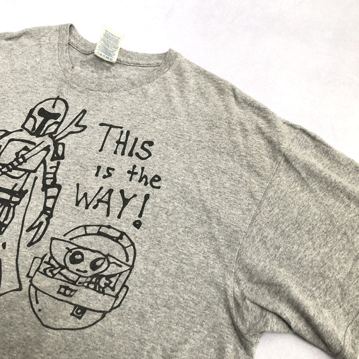スターウォーズ 古着 Tシャツ マンダロリアン グレー XL