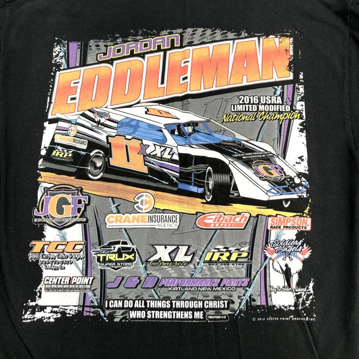 ギルダン 古着 Tシャツ ブラックT オーバーサイズ 車 L