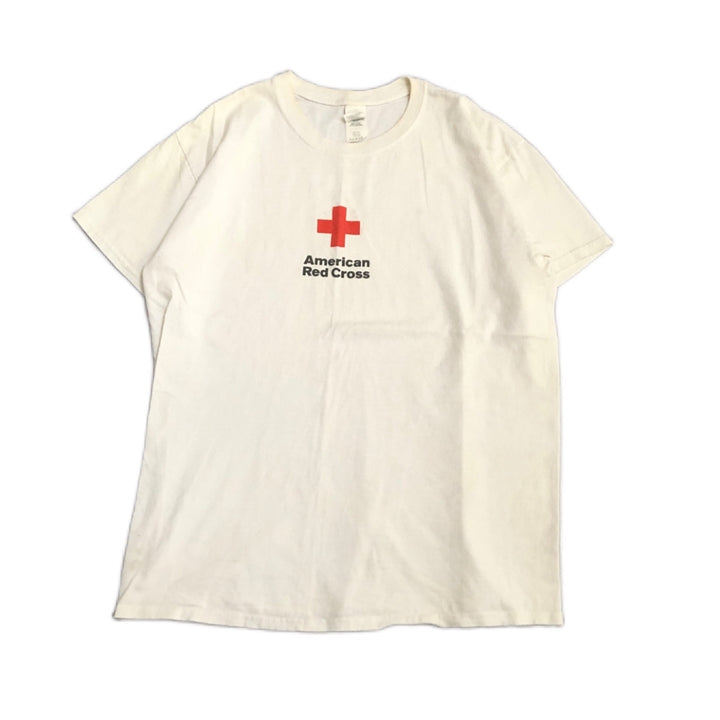 ギルダン 古着 Tシャツ アメリカンレッドクロス ホワイト L