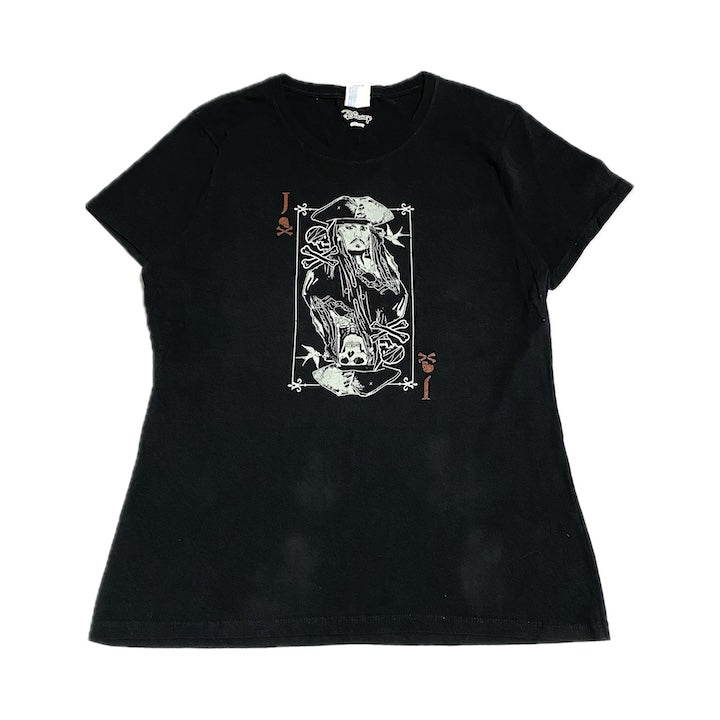 ディズニー 古着 Tシャツ ジョニーデップ 海賊 レディースL