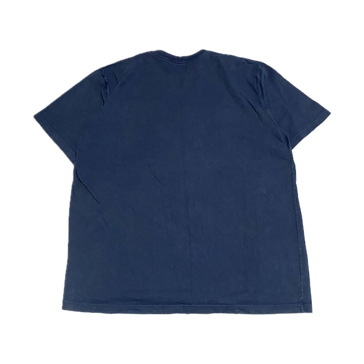 カーハート 古着 Tシャツ ワンポイントロゴ ネイビー XXL
