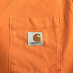 カーハート 古着 Tシャツ オレンジ オーバーサイズ XL