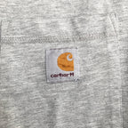 カーハート 古着 Tシャツ ワンポイントロゴ グレー XL